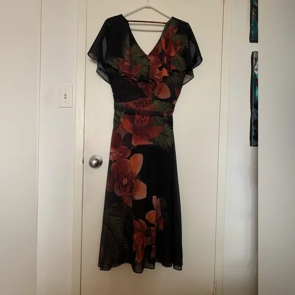 FLORAL MAXI DRESS - Picture 8 of 9